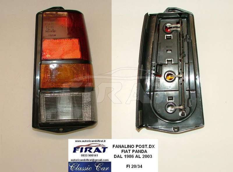 FANALINO FIAT PANDA 86 - 03 POST.DX COMPLETO